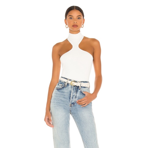 Kallie Halter White Bodysuit - Picture 5 of 10